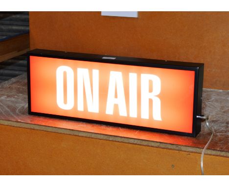 NOVELTY LIGHT UP "ON AIR" SIGN     