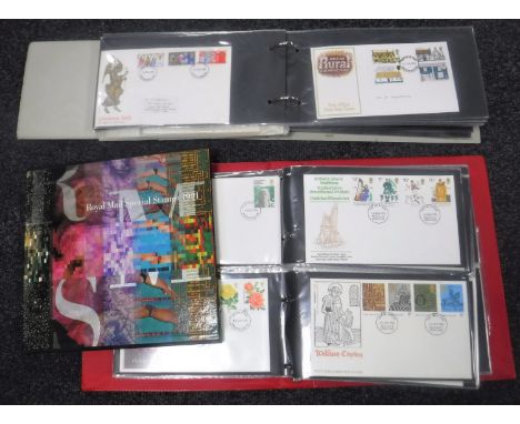 Two albums of Post Office first day covers together with a Royal Mail 1991 Special stamp book. (3)