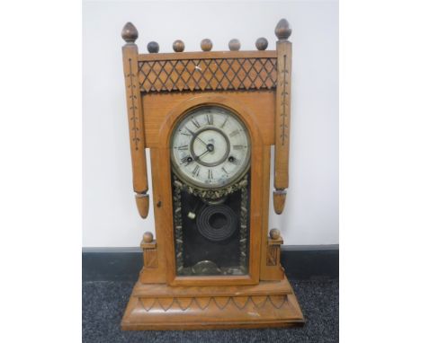 An American eight day striking mantel clock by The Newhaven Clock Company