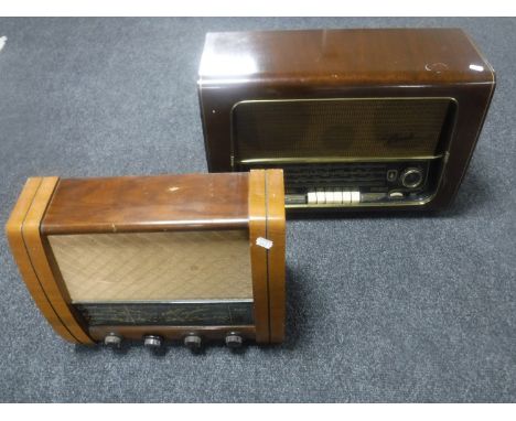 Two vintage valve radios (Bush and GEC) 