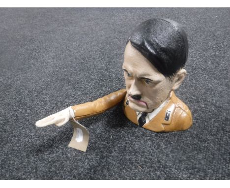 A cast metal novelty Hitler nutcracker  