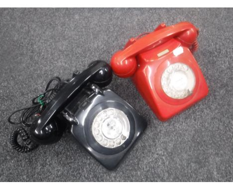 Two vintage telephones 