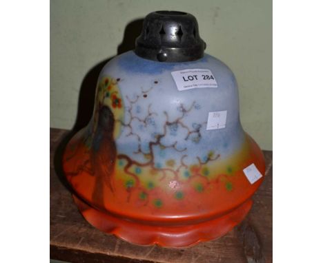 1920/30's glass ceiling light shade