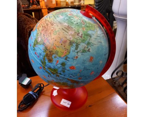 An Italian made Novo Rico vintage light-up globe