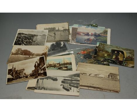 A collection of miscellaneous items, to include; circa 1900 postcard album and contents of English topographical views, loose