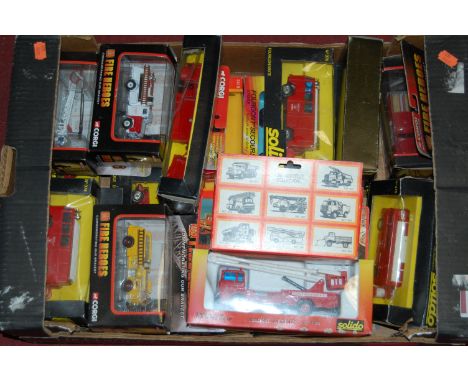 A collection of assorted boxed modern issue diecast toy vehicles, to include; Solido Dodge Intervention No.391, Corgi Fire He