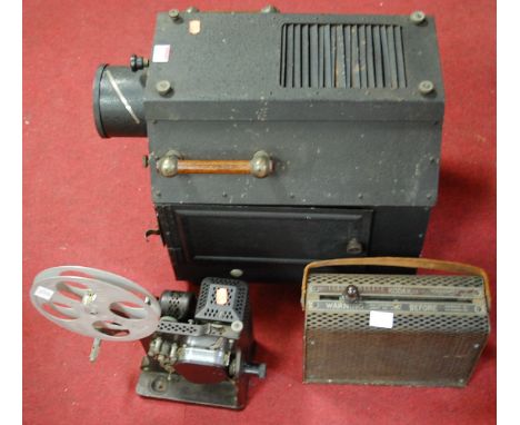 A Ross of London photo enlarger together with a projector etc