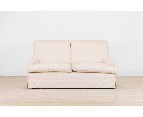 A two-seater 'Connaught' sofa by Peter Dudgeon, London, late 20th century, in the Howard &amp; Sons style, upholstered in pal
