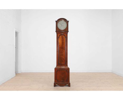 A Victorian mahogany longcase regulator clock, by G J Wagstaff, London, the 11-inch silvered dial with Arabic numerals and a 