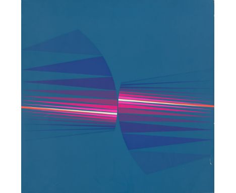 Geometrische Abstraktion - Op Art Lothar Quinte (1923 Neisse - 2000 Wintzenbach (Frankreich))o.T., aus: Gegenfächer. 1972. Fa