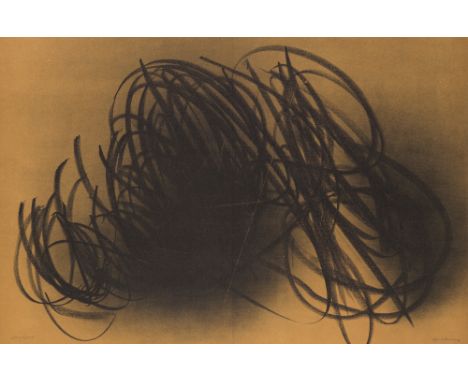 Hans Hartung.  (1904 Leipzig - 1989 Antibes). Farandole. 1971. Farblithographie auf leichtem Velinkarton. 49 x 74 cm (49 x 74