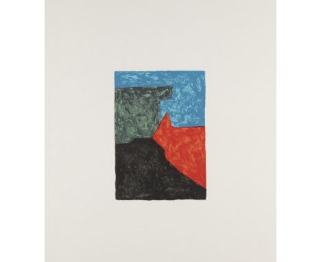 Nouvelle École de Paris Serge Poliakoff (1906 Moskau - 1969 Paris)Komposition in Schwarz, Rot, Blau und Grün. 1969/1973. Farb
