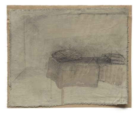 Friedrich Einhoff (1936 Magdeburg - 2018)o.T. 1983. Mischtechnik auf Leinwand. 24 x 29,5 cm. Signiert und datiert. In Punkten