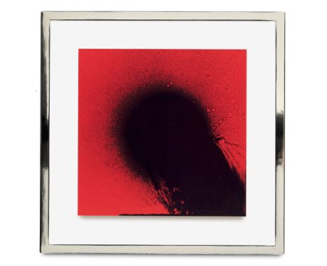 Otto Piene.  (1928 Laasphe/Westf. - 2014 Berlin). Kleiner Jupiter. 1977. Farbserigraphie auf Bristolkarton. 30 x 30 cm. Freis