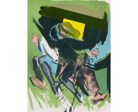 Allen Jones.  (1937 Southampton). 3 Farblithographien in: Piano. 1995. Je auf BFK Rives.Velin (mit WZ). Je signiert, datiert 