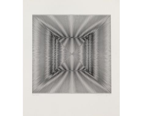 Ludwig Wilding.  (1927 Grünstadt/Pfalz - 2010 Buchholz). 2 Zincographien. 1970/71. Je auf leichtem Velinkarton. Blattmaße je 
