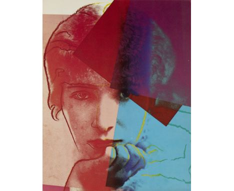 Andy Warhol.  (1928 Pittsburgh - 1987 New York). 10 Farboffsets in: Ten Portraits of Jews of the twenthieth Century. Ankündig