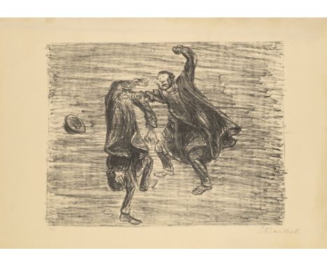 Expressionismus - - Ernst Barlach.  (1870 Wedel - 1938 Rostock). Konvolut aus 3 Graphiken. Jeweils aus "Der arme Vetter". 191