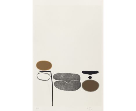 Victor Pasmore.  (1908 Chelsam - 1998 Malta). o.T., aus: Points of Contact. 1971. Farbserígraphie auf festem Velin. 59,3 x 39