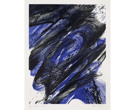 Karl Otto Götz.  (1914 Aachen - 2017 Wolfenacker/Westerwald). Blonto. 1999. Fablithographie auf CMFabriano-Velin (m. Wz.). 64