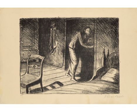 Expressionismus - - Ernst Barlach.  (1870 Wedel - 1938 Rostock). Konvolut aus 3 Graphiken. Jeweils aus "Der arme Vetter". 191