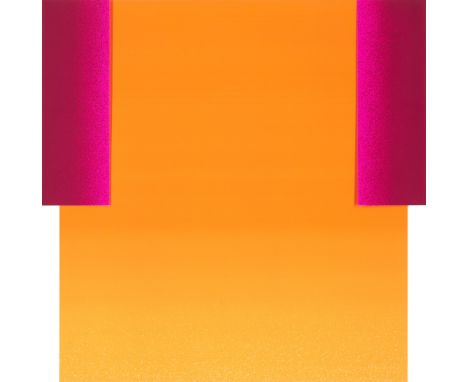 Rupprecht Geiger.  (1908 - 2009 München). 1 Arbeit aus: all die roten farben, was da alles rot ist, ein sehr rotes buch/ Hund