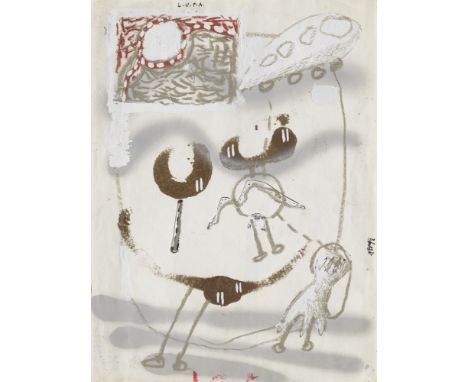 Zeitgenössische Kunst Fernando Bryce (1965 Lima, Peru)2 Arbeiten aus: Kunstburg. 1995. Je Mischtechnik auf Velin. Blattmaße v