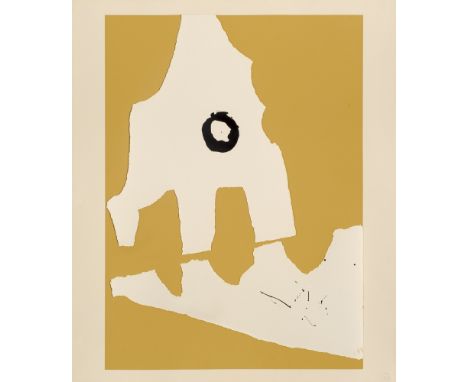 Abstrakter Expressionismus - - Robert Motherwell.  (1915 Aberdeen/Washington - 1991 Provincetown/MA). o.T. aus: X + X (Ten Wo