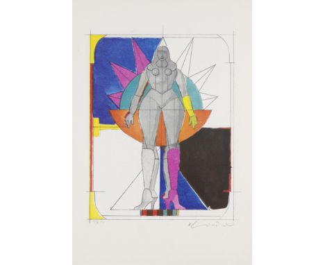 Pop Art Richard Lindner (1901 Hamburg - 1978 New York)5 Farblithographien. (Inkl. 1 Doublette.) 1971. Je auf unterschiedliche