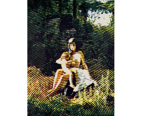 Pop Art Alain Jacquet (1939 Neuilly-sur-Seine - 2008 New York)o.T. (Mother and Child oder La Vierge e l'Enfant). 1966. Mec-Ar