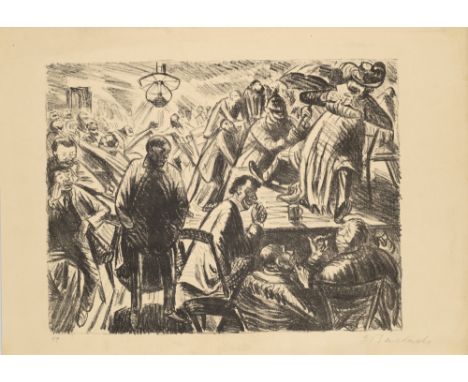 Expressionismus - - Ernst Barlach.  (1870 Wedel - 1938 Rostock). Konvolut aus 3 Graphiken. Jeweils aus "Der arme Vetter". 191