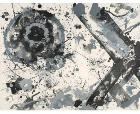 Abstrakter Expressionismus - - Sam Francis.  (1923 San Mateo - 1994 Santa Monica). Untitled. 1987. Lithographie auf chamoisfa