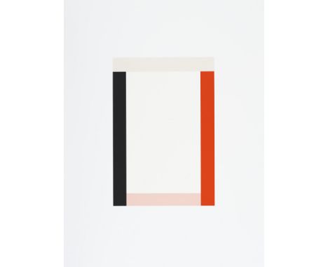Imi Knoebel (d.i. Wolf Knöbel).  (1940 Dessau -  lebt in Düsseldorf). Hommage à Grace Kelly. 1991. Farbserigraphie auf Fabria
