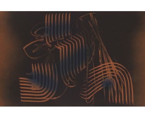 Hans Hartung.  (1904 Leipzig - 1989 Antibes). Farandole. 1971. Farblithographie auf leichtem Velinkarton. 49 x 74 cm (49 x 74