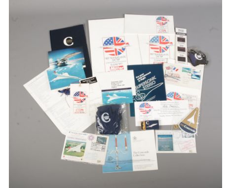 A collection of ephemera and collectables relating to concord and the First Transatlantic Daytrip London-Washington-London 19