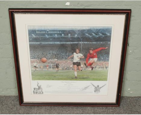 A limited edition print of 'They Think It's All Over' by Rob Highton