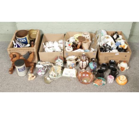 A large quantity of miscellaneous mostly ceramics including Sylvac, Mason's, Prinknash, Croft China etc as well as other mixe