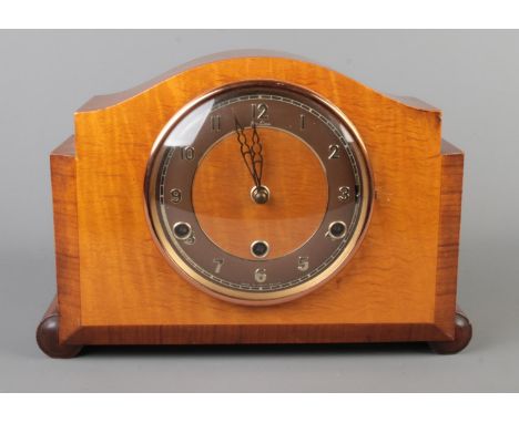 An Art Deco Bentima Westminster chime mantel clock.