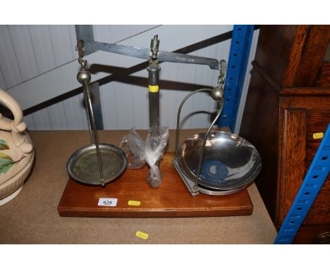 A set of scales and weights 