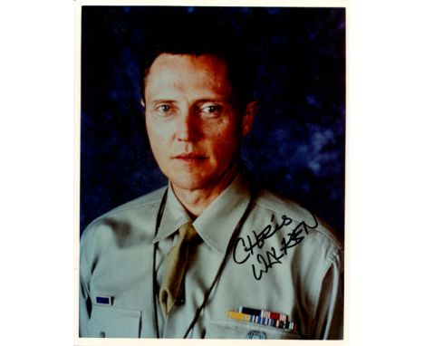WALKEN CHRISTOPHER: (1943-&nbsp;&nbsp;&nbsp; ) American actor, Academy Award winner. Signed colour 8 x 10 photograph of Walke