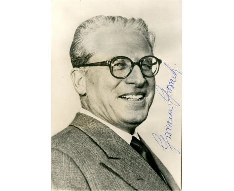 [ITALY]: A good selection of vintage signed photographs of different sizes (the largest 9 x 13) by various Italian politician