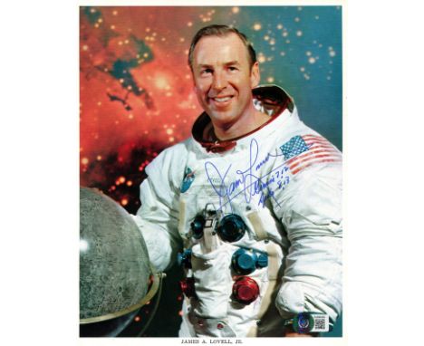 LOVELL JAMES: (1928-&nbsp;&nbsp;&nbsp;&nbsp; ) American astronaut, commander of the Apollo XIII lunar mission, 1970. Signed c