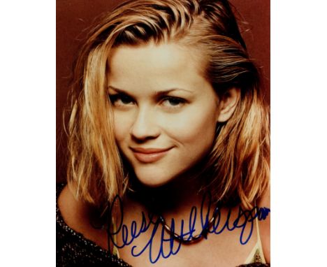 WITHERSPOON REESE: (1976-     ) American actress, Academy Award winner. Signed colour 8 x 10 photograph of Witherspoon in a c