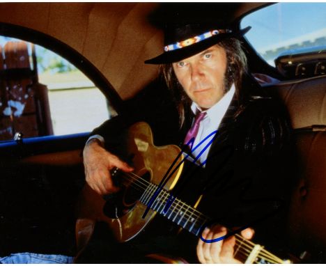 YOUNG NEIL: (1945- ) Canadian-American Singer and Songwriter. Nicknamed the ''Godfather of Grunge''. Signed 10 x 8 colour pho