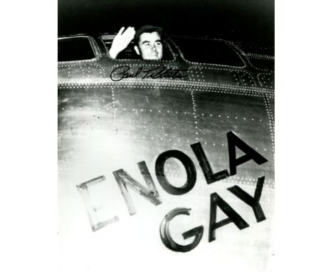 ENOLA GAY: Paul Tibbets (1915-2007) American Brigadier General in the United States Air Force, pilot of the Enola Gay, the fi