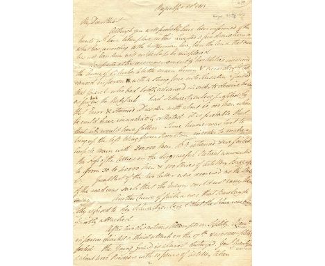 ‘A courier has been intercepted charged with dispatches;  among them is a letter from Napoleon to the Senate’ [NAPOLEONIC WAR