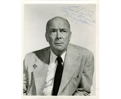 JAGGER DEAN: (1903-1991) American actor, Academy Award winner. Signed and inscribed 8 x 10 photograph, the vintage publicity 