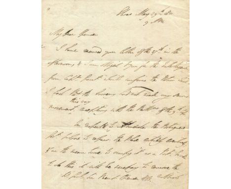 ‘My mind has been made up, & a plan formed upon every point that can occur’ WELLINGTON DUKE OF: (1769-1852) Anglo-Irish Field