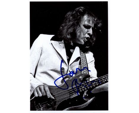 BRUCE JACK: (1943-2014) Scottish musician, lead vocalist and bassist with the rock band Cream. Signed 5 x 7 photograph of Bru