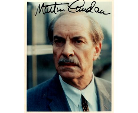 LANDAU MARTIN: (1928-2017) American actor, Academy Award winner. Signed colour 8 x 10 photograph of Landau in a head and shou